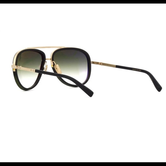 Dita Sunglasses DRX 2031B Mach Two 2 Black and Shiny 18KT Gold Brown Gradient main image 6